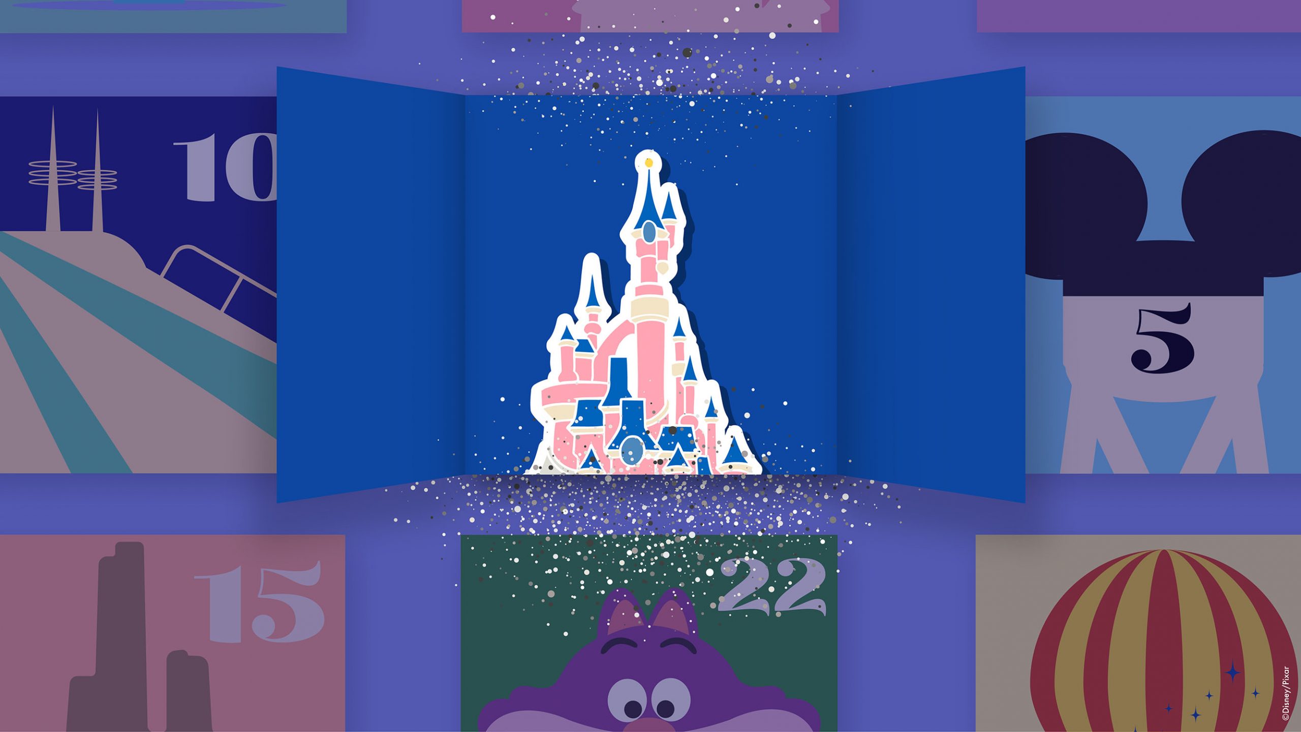 Disneyland Paris is offering a free digital Advent Calendar full of surprises including famous celebrities