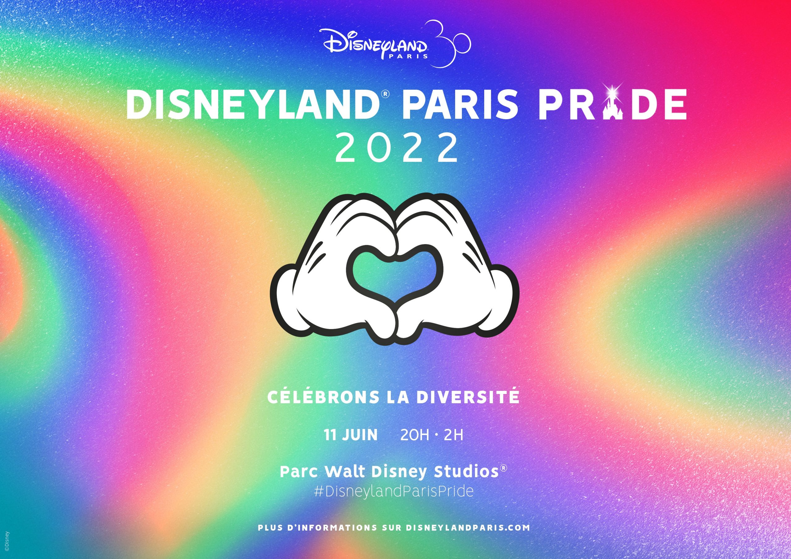 Disneyland Paris Pride revient le 11 juin 2022 pour célébrer la diversité