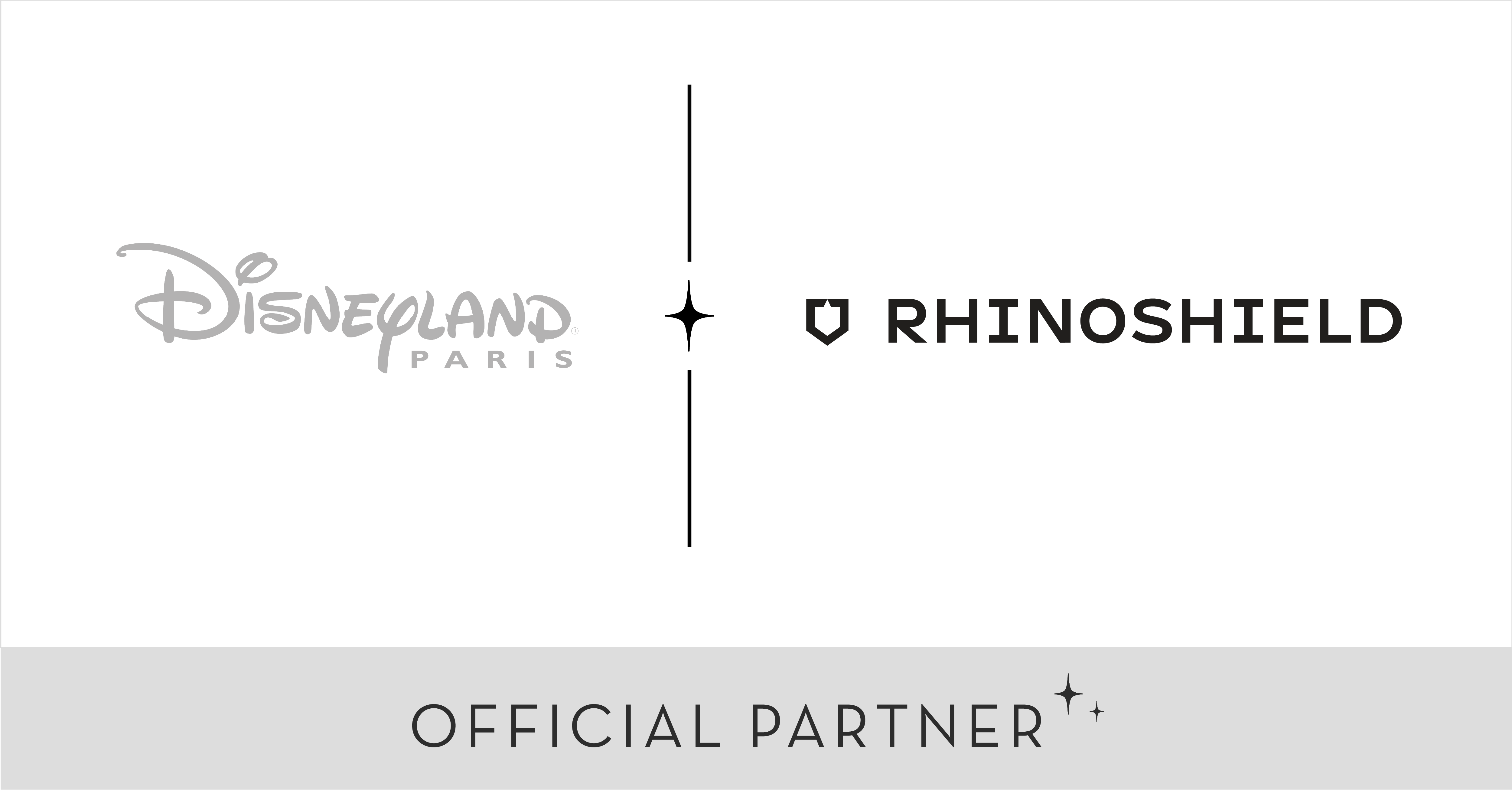 Co-branded logo DLP x Rhinoshield B&W