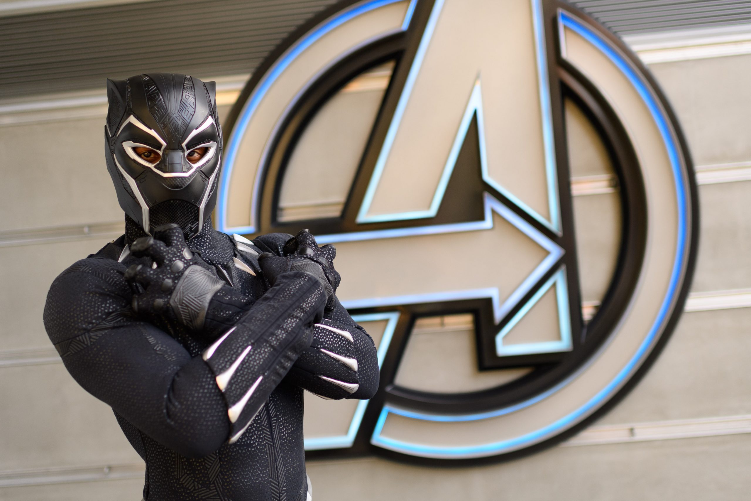 When trouble ensues at Avengers Campus at Disney California Adventure Park, out of nowhere EarthÕs Mightiest Heroes arrive to save the day. Guests may see Black Panther, Black Widow or Captain America spring into action, heading off the threat from these foes. (Richard Harbaugh/Disneyland Resort)